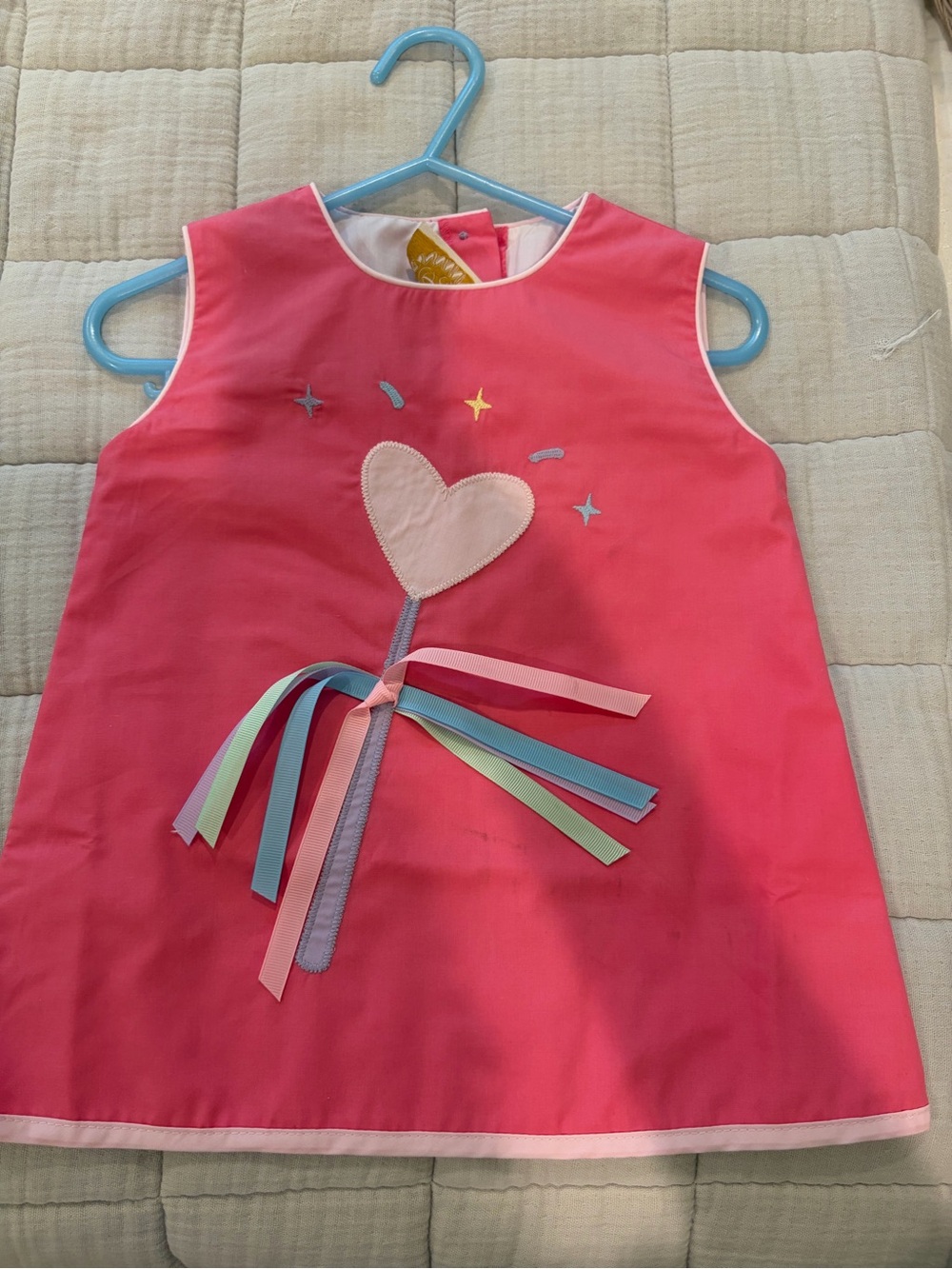 TBBC Pink Heart Ribbon Girls Dress